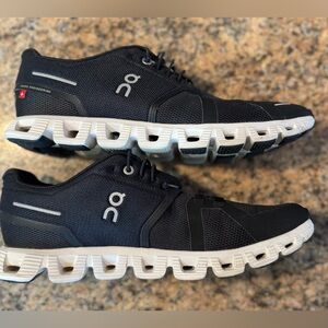 Women’s On Running Black and White Athletic Shoes